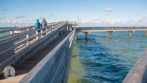 Aussicht auf der Seebrücke Heiligenhafen