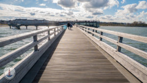 Spazierweg auf der Seebrücke Heiligenhafen