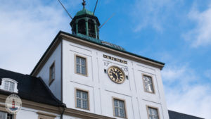 Turm mit Uhr von Schloss Gottorf