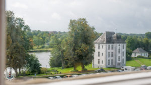 Blick vom Schloss Gottorf aufs Nebengebäude