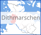 Karte von Dithmarschen