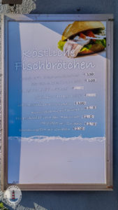 Fischbrötchen Karte im Imbiss Köstlich in Neustadt Holst