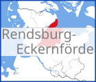 Karte von Rendsburg-Eckernfoerde