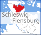 Karte von Schleswig-Flensburg