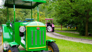 Trecker Fahrt im Freizeitpark Tolk-Schau