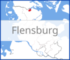 Karte von Flensburg