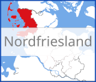 Karte von Nordfriesland